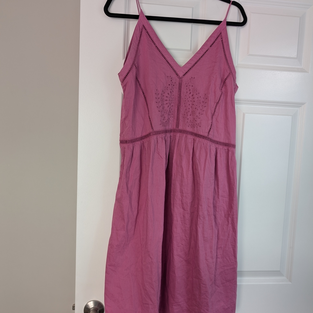 LOFT Dress | Deep V | Embroidered